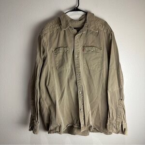 Levis Vintage Western Button Up Shirt Size XXL